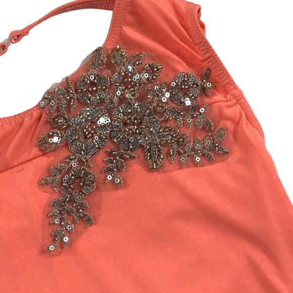 Lyrical costume in soft orange / peach with headpiece Size 7/8 - Picture 5 of 7